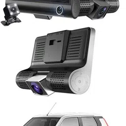 ayw 4inch 3Way Car DVR Camera 1080P Video Recorder Cameras 249 Black LCD image 1