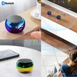PARADISEECOM Mini Speaker With Metal Body High Sound Quality- Green 5 W Bluetooth Soundbar image 5