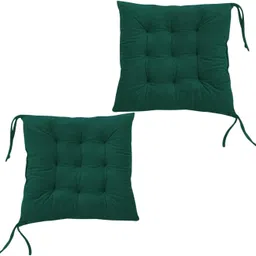 maatrikaa Straight Cotton Long Chair Pad with Two Square Cushions Breast Support Cushion image 3