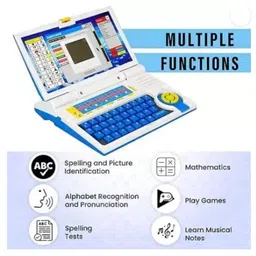 kindertales TOYS Latest English Learner Kids Educational Laptop with Mouse,20 Activities-picture-22