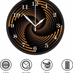 radhe custom arts Analog 25 cm X 25 cm Wall Clock image 3