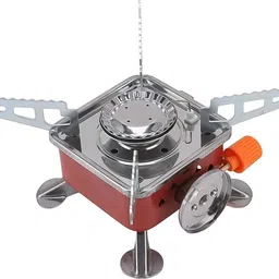 oblivion Mini Square Camping Stove, 2800W Portable Cooking for Outdoor Adventures Stainless Steel Manual Gas Stove image 4