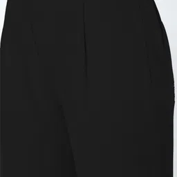 v&m Women Regular Fit Black Crepe Trousers image 4