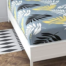 va creations 220 TC Cotton Single Printed Flat Bedsheet image 2