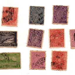 gold mint 10 Different Pre 1947 Travancore Kingdom Princely states Old Antique Stamps Lot Stamps-picture-26