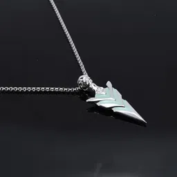 alviira Radiam Arrow Alloy Pendant with Stainless Steel Box Chain for Men & Boy Silver Silver Pendant Set image 2
