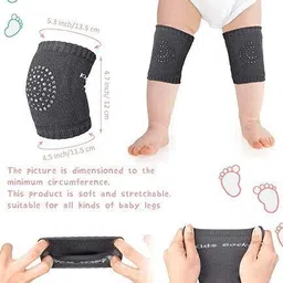 sbts Baby Knee Pads Crawling Knee Cap Elbow Safety Protector Breathable 2 Pair N-13 Multicolor Baby Knee Pads image 3