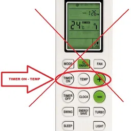 Kishore Traders Compatible Remote Control For Blue Star Ac Blue Star Split Ac Blue Star Convertible 5 in 1 Cooling Model IC518YNU Split Inverter Ac Remote Controller image 3