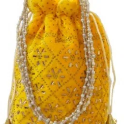 Women Yellow Potli-image-12