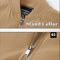 mia fashion Men Solid Bomber Jacket image 3