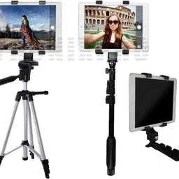 USPOT Universal Tablet Tripod Mount Adjustable Holder Adapter f Pad All Tablets Tripod, Monopod, Tripod Clamp, Tripod Bracket image 2