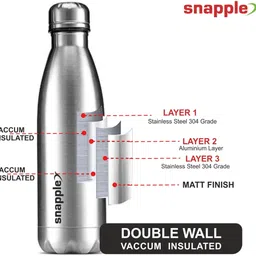 snapple 500 ml Steel Bottle image 5