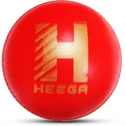 heega Red Non Toxic Plastic Cricket Ball (60 Gm Per Ball) Handball image 2
