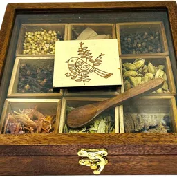 angira handicarft Spice Set Wooden image 4