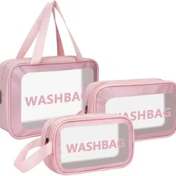 Women Pink Cosmetic Bag-image-1