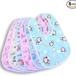 bigbought Baby Waterproof Bibs Apron (Pack of 6) (Color Multi)-picture-44