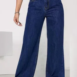 glossia Women Boyfriend High Rise Dark Blue Jeans-picture-15