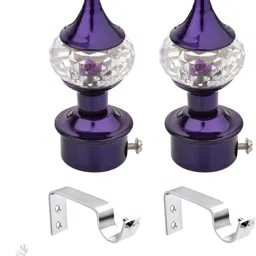 decordepo Purple Curtain Knobs Metal-picture-13