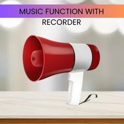 clairbell King Bhopu with High Volume Speaker, Battery Backup and Recording FeatureE447 Handheld Megaphone and Rechargeable Siren Loudspeaker With USB/Memory CardJ388 Outdoor PA System image 1