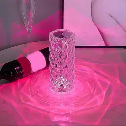 QueryZen Crystal Light Lamp 3 Table Lamp-picture-16