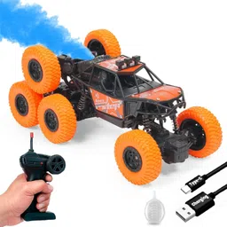 myxomart 8 Tyres Monster Truck with Spray | RC Car 4x4 Off-Road Car Toy-picture-26