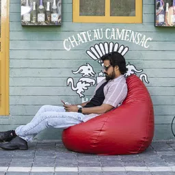 venkteshwar XL Tear Drop Bean Bag Cover (Without Beans) image 3