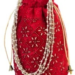 sunesh creation Women Red Potli-picture-16