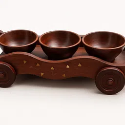aaranyacrafts Tray, Bowl Serving Set-picture-26