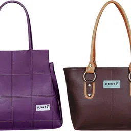 Women Brown, Purple Shoulder Bag-image-7