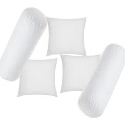 Microfibre Bolster Pack of 5 Solid Combo Prime Set Of 3 Cushions & 2-image-24