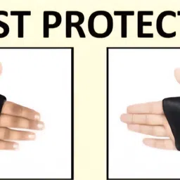 islu Protection Guard for Skateing and Skate-Board for Kids | Black Color Skating Wrist Guard image 4