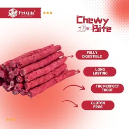 petqila High Protein Dog Munchy Sticks, Mutton Flavoured Dog Chew 1000 Gm Mutton Dog Chew image 3