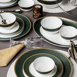 cello Pack of 29 Opalware Glass Dinner Set of 29pcs Dinner Set image 1