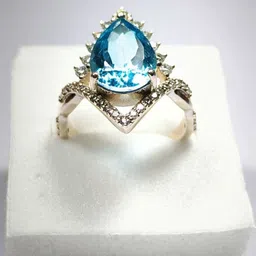 shree shyam jewells Silver Zircon Rhodium Plated Ring image 3