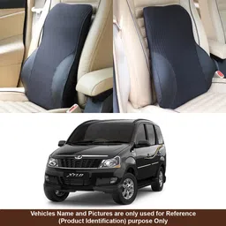 oshotto Black Fabric Car Pillow Cushion for Mahindra-picture-26