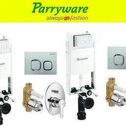 parryware Half Frame Concealed Cistern, with divater body upper cleart set of 2 pic 320 Dual Flush Tank-picture-16