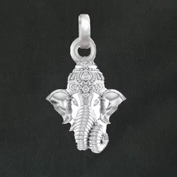 akshat sapphire 92.5% Pure Sterling Silver God Ganesh Ganpati Pendant Locket For Kids And Woman Sterling Silver Locket-picture-19