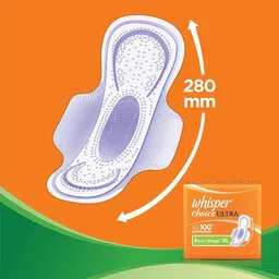whisper Choice Ultra 100% Stain Protection (36 Pads) Sanitary Pad image 4