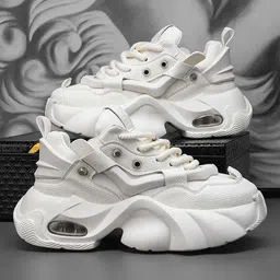 wintage Mens White chunky sneakers, Sneakers for men Sneakers For Men-picture-12