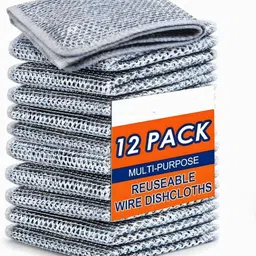 dr.gadget Wire Dishwashing cloth,Cleaning Scrubber Scrub Pad for Kitchen Washer Scrub Pad, Scrub Sponge, Sponge Wipe, Stainless Steel Scrub image 1