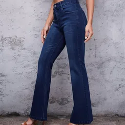 miss chase Women Straight Fit High Rise Blue Jeans-picture-39