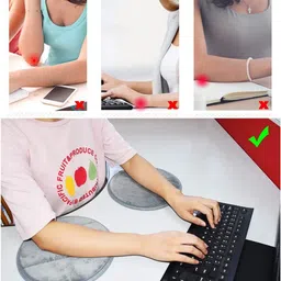 NTBAY Portable Round Computer Wrist Elbow Rest Pad for Desktop Working Foam Computer Wrist Elbow Rest Pad Wrist Rest image 2