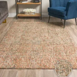 Red & Brown Abstract Wool 5 x 7 Feet Hand Tufted Carpet by Kaleen India-picture-12