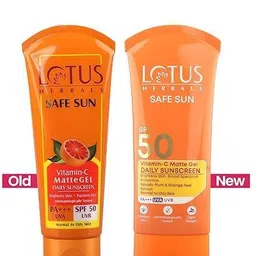 lotus herbals Sunscreen - SPF 50 PA+++ Safe Sun Vitamin-C MatteGEL Daily Sunscreen image 2
