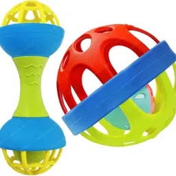 funblast Soft Rattles Toys for Babies - Shaking, Rattle Ball & Dumbbell Rattle Toy for In Rattle-picture-34