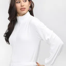 PERFECT PRODUCTIONS Solid Women Wind Cheater image 2