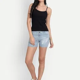 saib Women Black, White Camisole image 4