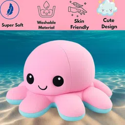 smilemakers creation Reversible Plush Octopus, Soft Stuffed Animal - 18 cm image 5