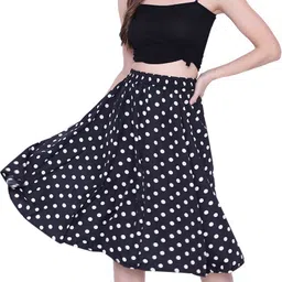 manat diva Women Printed A-line Multicolor Skirt image 4