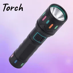 3baan A510 Ultra Bright LED Torch | Long Range Rechargeable Flashlight for Outdoor Use Torch image 1